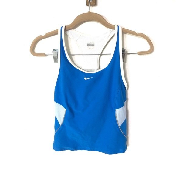 NIKE | bright blue dri-fit tank top xs - Picture 1 of 4